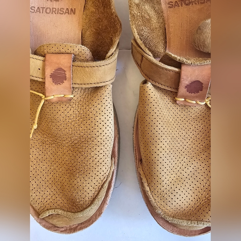 Satorisan Unisex Microperforated Benirras Loden Tan Sandals Size 8.5 - Picture 8 of 14